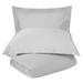 HomeRoots Platinum King 100% Cotton 300 Thread Count Washable Duvet Cover Set