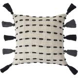 HomeRoots 20" X 20" Black And Cream 100% Cotton Geometric Zippered Pillow
