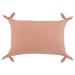 HomeRoots 16" X 24" Blush Pink 100% Cotton Zippered Pillow
