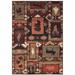 HomeRoots 2' X 3' Brown Rust Berry Sage Green Gold And Ivory Southwestern Power Loom Stain Resistant Area Rug - 2' x 3'