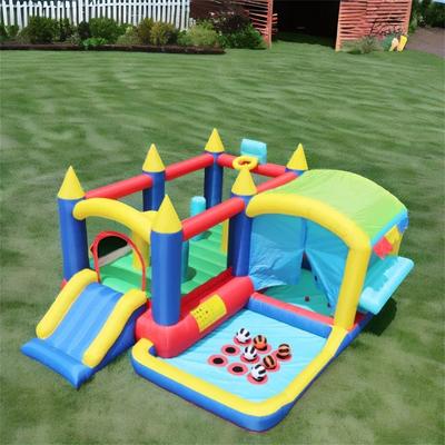 Inflatable Bounce House with Ball Pit - 161"W*126"D*73"H