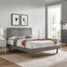 Marlee King Wood Platform Bed With Angular Frame