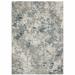 HomeRoots 8' X 10' Blue Beige And Teal Abstract Power Loom Stain Resistant Area Rug - 8' x 10'