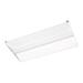 2x4 FT Center Basket LED Troffer Panel Light with Emergency Battery, Selectable Wattage and CCT, Dimmable, Damp Rated, UL Listed