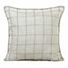 HomeRoots 20" X 20" Ivory And Black Linen Geometric Zippered Pillow