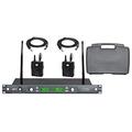 Audio2000 S AWM6546G Professional Rack-Mountable Dual-Channel UHF Diversity Guitar Wireless System with Adjustable Frequencies