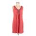 Ann Taylor Casual Dress - Shift Scoop Neck Sleeveless: Pink Print Dresses - Women's Size Medium