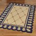 Regal Empire II Rectangle Rug Gold with Navy, 2'6" x 4'2", Gold with Navy