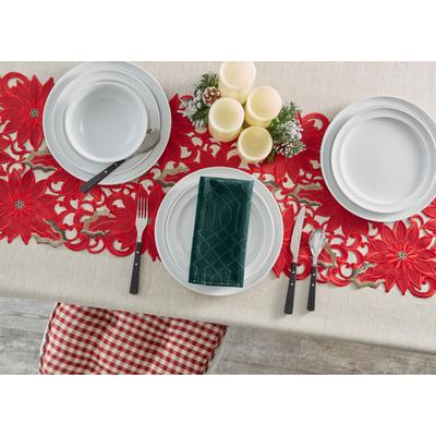 Jacquard Napkins, Set of 4 by Prepac Manufacturing in Hunter Green