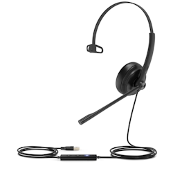 Yealink UH34M, Kopfhörer, Kopfband, Büro/Callcenter, Schwarz, Monophon, Knopf Image