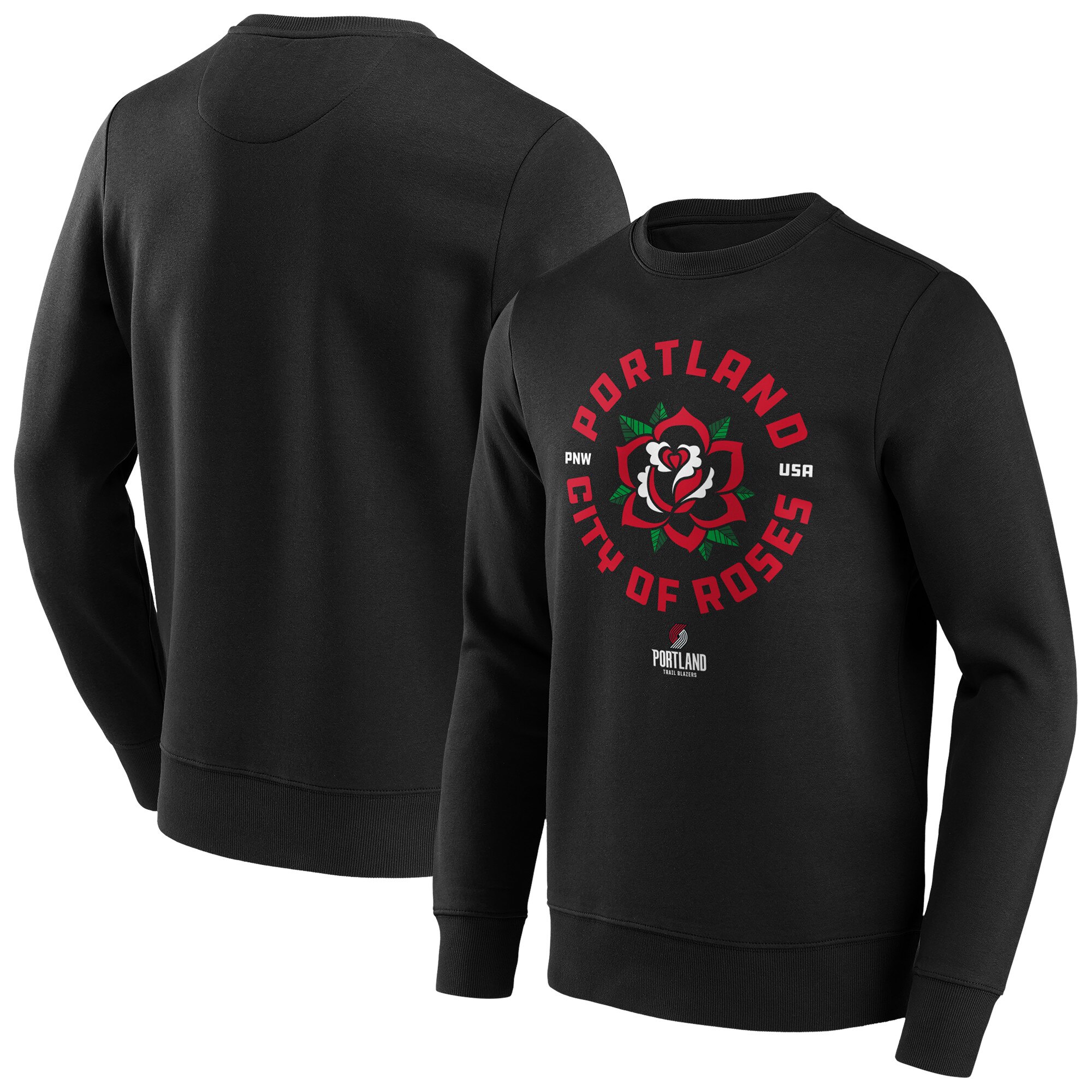 Portland Trail Blazers Fanatics Branded Iconic Hometown Graphic Crew Sweatshirt - Herren - Groß und Klein Image