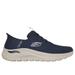 Skechers Men's Slip-ins: Arch Fit 2.0 - Look Ahead Sneaker | Size 9.0 Extra Wide | Navy | Textile/Synthetic | Vegan | Machine Washable