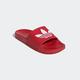 Badesandale ADIDAS ORIGINALS "LITE ADILETTE" Gr. 38, rot (scarlet, cloud white, scarlet) Schuhe Badelatschen Pantolette Schlappen Bade-Schuhe