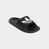 Badesandale ADIDAS ORIGINALS "LITE ADILETTE", Gr. 38, schwarz-weiß (core schwarz, cloud weiß, core schwarz), Synthetik, clean, sportlich, Schuhe Badelatschen Pantolette Schlappen