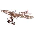 Blériot XI Slow Flyer Model Airplane Kit, Scale 1/20, Wingspan 16.53", Model Aircraft for RC flying, Flying model to build yourself, laser cut balsa and plywood set, 14.48 x 16.53 x 5.11", 1.33 oz RTF