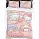 The Linen Yard Bed Linen 135 x 200 cm Girls Bed Sheets Cat Bed Linen Children's Bed Linen 135 x 200 cm Girls Bed Linen 135 x 200 cm + 50 x 75 cm