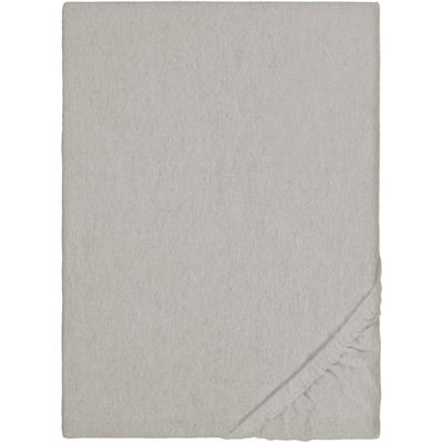 Spannbettlaken BIBERNA Gr. 1, grau (dunkelgrau), B:90-100cm L:200cm, Biber, 100% Baumwolle, Laken Image