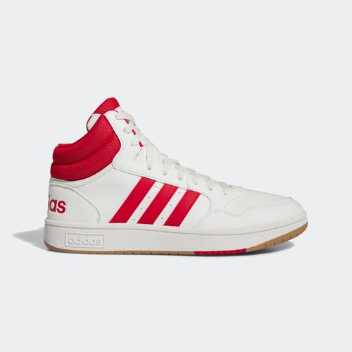 „Sneaker ADIDAS SPORTSWEAR „“HOOPS 3.0 MID LIFESTYLE BASKETBALL CLASSIC VINTAGE““ Gr. 44, rot (white, red) Schuhe Sneaker“