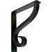 Ekena Millwork Ashford Triple, Wrought Iron Bracket, (Triple center brace) (2-Pack) Metal | 12 H x 2 W x 10 D in | Wayfair BKTM02X10X12TAS-CASE-2