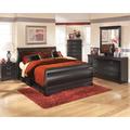 Signature Design by Ashley Huey Vineyard 2 Piece Dresser Set Wood in Black/Brown | Queen | Wayfair PKG002511