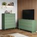 Manhattan Comfort Granville Configurable Dresser Set Wood in Green | Wayfair GRAN063