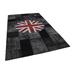 Black 79" x 121" L Area Rug - Rug N Carpet Rectangle Flag Patchwork Rectangle 6'7" X 10'0" Indoor/Outdoor Area Rug 121.0 x 79.0 x 0.4 in /Wool | Wayfair