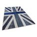 Blue 79" x 120" L Area Rug - Rug N Carpet Flag Patchwork Rectangle 6'7" X 9'11" Area Rug 120.0 x 79.0 x 0.4 in Wool | 79" W X 120" L | Wayfair