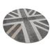 Gray 101 x 85 x 0.4 in Area Rug - Rug N Carpet Rectangle Flag Patchwork Cotton Indoor/Outdoor Area Rug Cotton | 101 H x 85 W x 0.4 D in | Wayfair