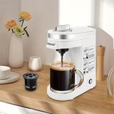 HGmart Single Serve Coffee Maker Brewer for Single Cup Capsule in White | Wayfair D0102HGEC8W-1