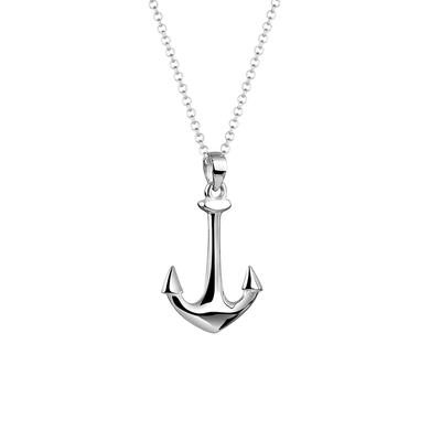 Nenalina - Anker Anhänger Symbol Maritim Meer 925 Silber Ketten 1 ct Damen