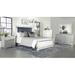 Rosdorf Park Laititia 4 Piece Bedroom Set Upholstered, Crystal in Gray/White | 62.5 H x 79.4 W x 90.6 D in | Wayfair