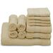 Latitude Run® Kimmarie Bathroom 11 Piece 100% Cotton Bath Towels Hand Towels Wash Cloths Set 100% Cotton in Brown | 27 W in | Wayfair