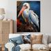 Rosecliff Heights Coral White Animal Pelican Coral White Animal Pelican - Animals Wall Art Prints Plastic | 44 H x 34 W x 1.5 D in | Wayfair