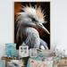 Latitude Run® Thianna Beige Animal Heron - Print Metal in Black/Brown | 40 H x 30 W x 1.5 D in | Wayfair E5E061D6FC674C9791FC3C15A90BCFF4