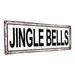 The Holiday Aisle® Jingle Bells Christmas Metal Sign Metal | 4.25 H x 11.5 W x 0.04 D in | Wayfair E9064B084D3447678D34156148FB91A5