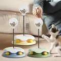 Jouets interactifs pour chat avec coussin antidérapant transparent mangeoire stable pour chat