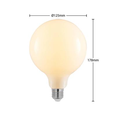 Arcchio LED-Lampe E27 8W 2.700K G125 dimmbar opal 2er-Set