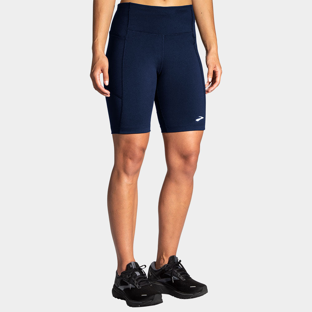 Brooks Moment 8" Short Tight Women's Running Apparel Navy
