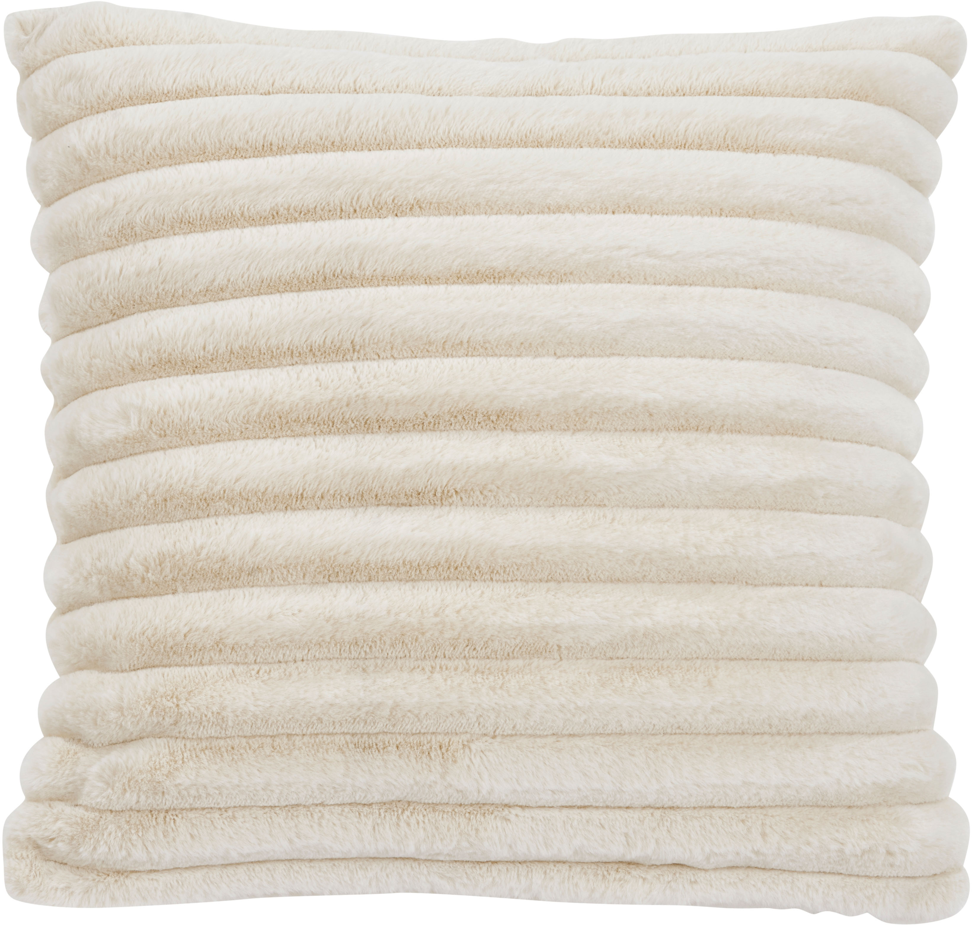 Sitzkissen DONE. "Polar", beige, B:50cm L:50cm, Polyester, Dekokissen_Sitzkissen_Kissenhüllen, Sitzkissen, Kissenhülle aus leichtem Flanell