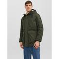 Parka JACK & JONES "JJECLIP PARKA SN" Gr. M, grün (rosin) Herren Jacken Parkas