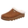Pantoffel ROHDE "FOGGIA-D", Damen, Gr. 42, braun, Veloursleder, klassisch, Schuhe, Hausschuh, Clog mit herausnehmbarer Innensohle aus Lammwolle