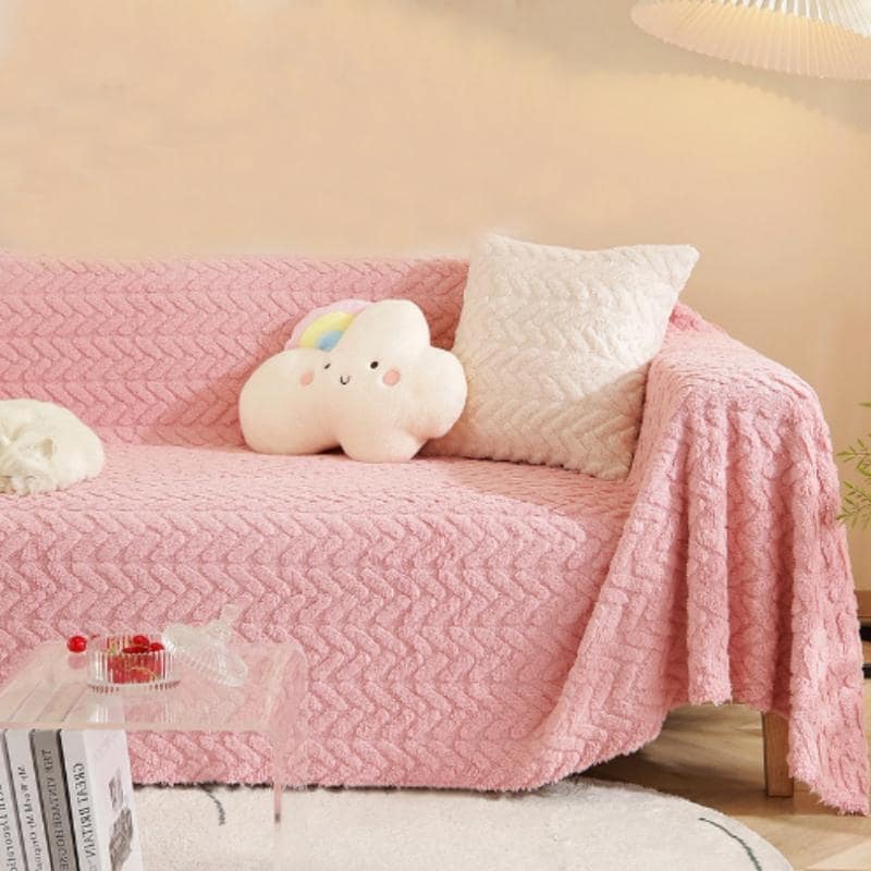 102 x 70 Inch Sofa Slipcover, Stretch Couch Cover, Stylish Cushion Sofa Cover - 102"D x 70"W