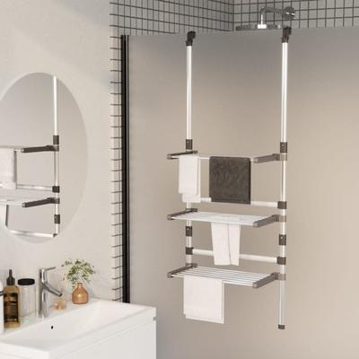 vidaXL 3/5-Tier Hanging Laundry Drying Rack Aluminum