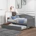 Twin Wooden Daybed with Trundle Bed, Sofa Bed