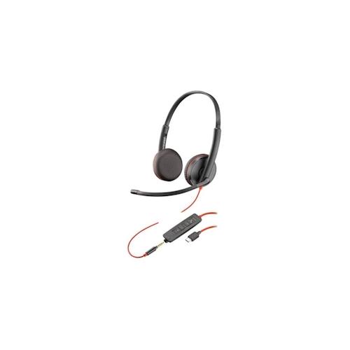 Plantronics Headset Blackwire 3225 Stereo, USB-A, schwarz