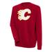 Men's Antigua Red Calgary Flames Victory Pullover Sweatshirt