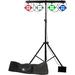 American DJ Starbar Wash System with LED PARs, Stand, Footswitch Controller, and Bag STARBAR WASH