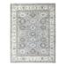 Hand Knotted Grey Heriz with Wool Oriental Rug (8' x 10') - 8' x 10'