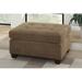 Cocktail Ottoman Waffle Suede Fabric Truffle Color W Tufted Seats Ottomans