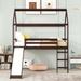 Twin Size House Loft Bed with Slide&Ladder, House-Shaped Solid Wood Bedframe with Safety Guardrail & Under Bed Storage, for Kids